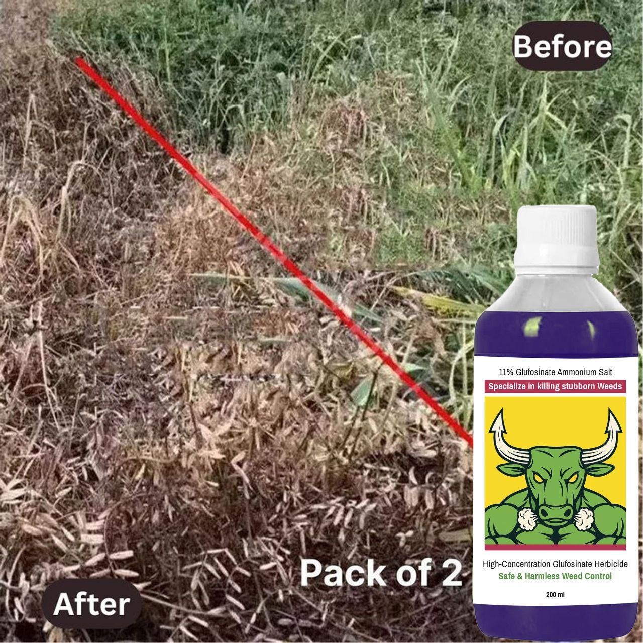 High-Concentration Glufosinate Herbicide All Crops,Organic (Pack of 2)